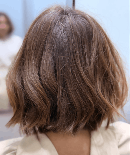 Soft brunette bob by Sonias