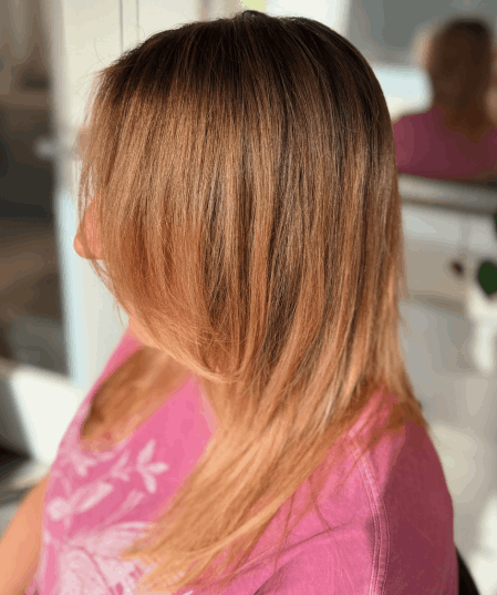 Copper brunette waves by Sonias